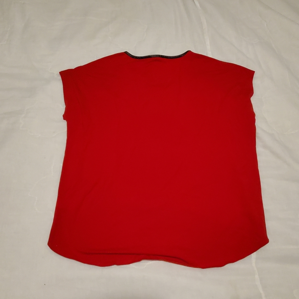 NWT Women's Red Sleeveless Shirt Chemise Vest Chaus Sport XL NEW! - Picture 7 of 8
